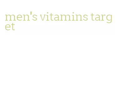 men's vitamins target