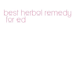 best herbal remedy for ed