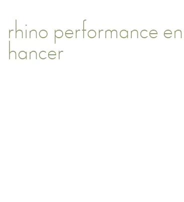 rhino performance enhancer